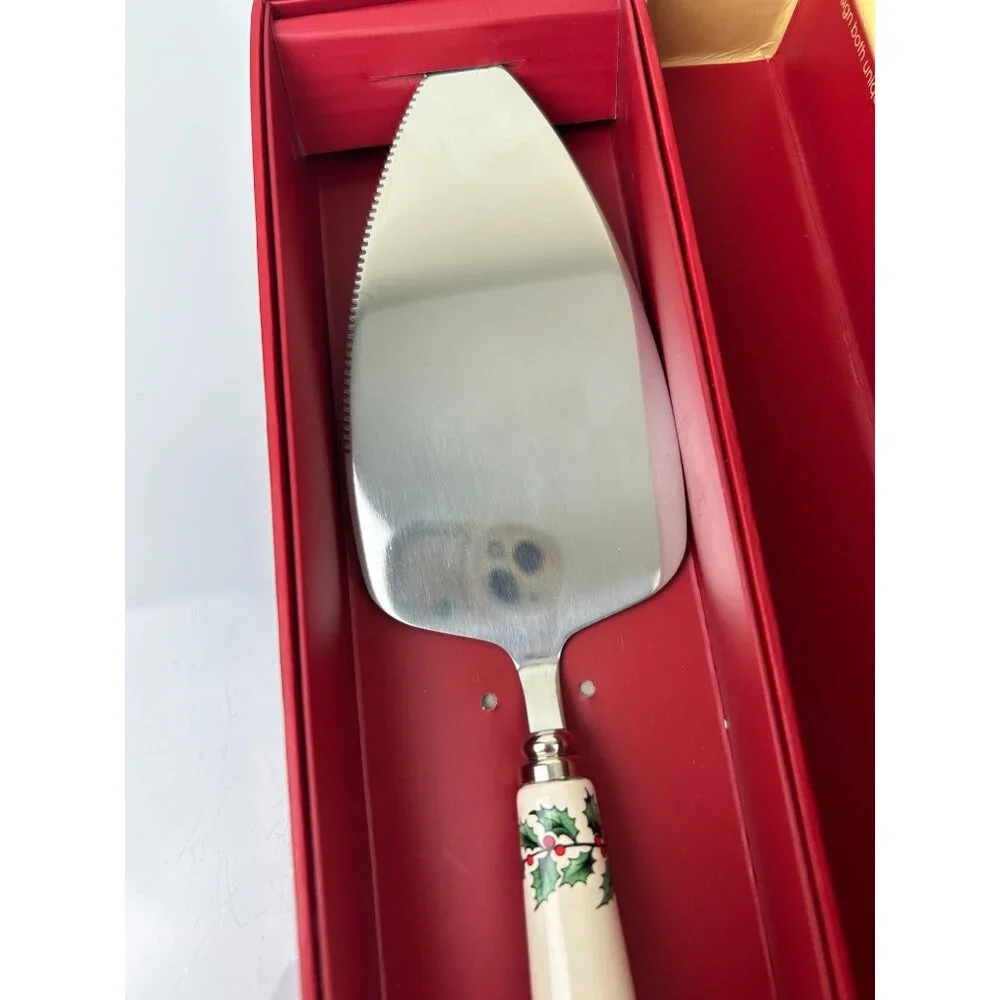 Spode Christmas Tree Cake Slicer Server 10.5